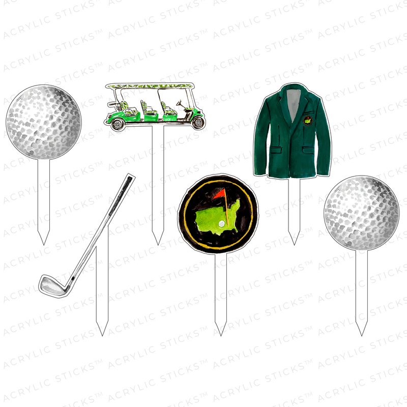 TAKE ME TO AUGUSTA ACRYLIC PARTY PIK STICKS COMBO