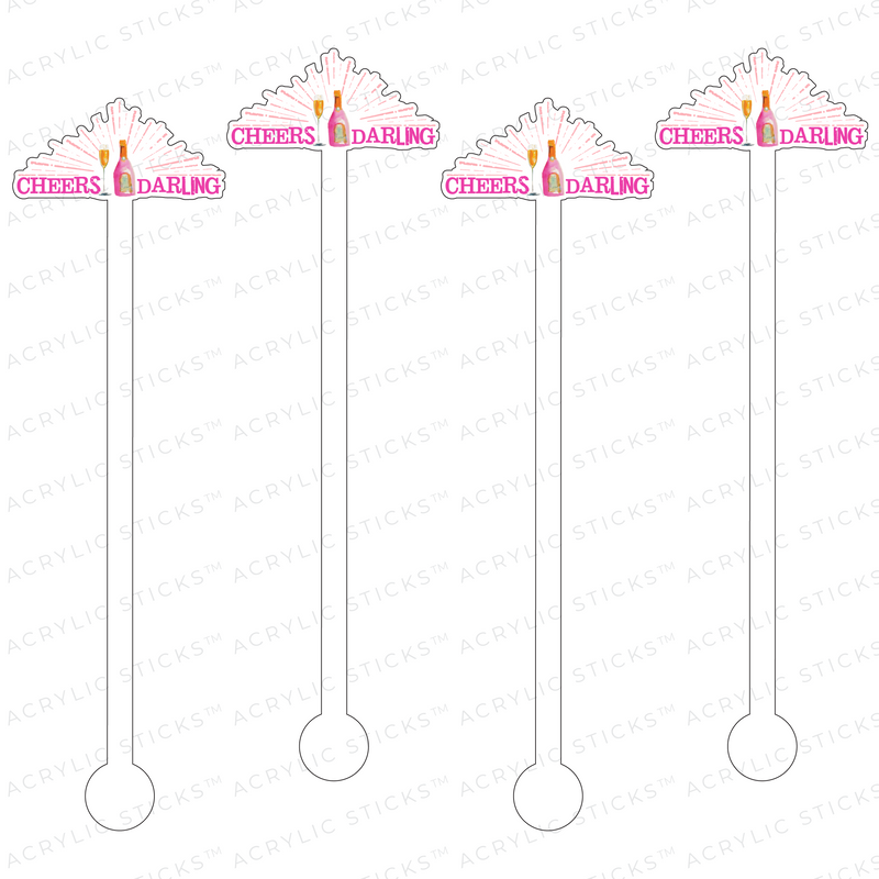 CHEERS, DARLING ACRYLIC STIR STICKS