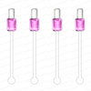 PREPPY PINK NAIL POLISH ACRYLIC STIR STICKS