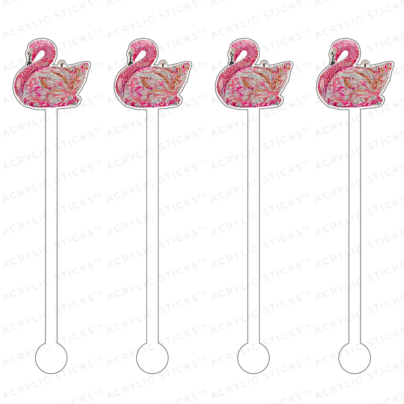 PINK SWAN CLUTCH SIGNATURE SERIES ACRYLIC STIR STICKS