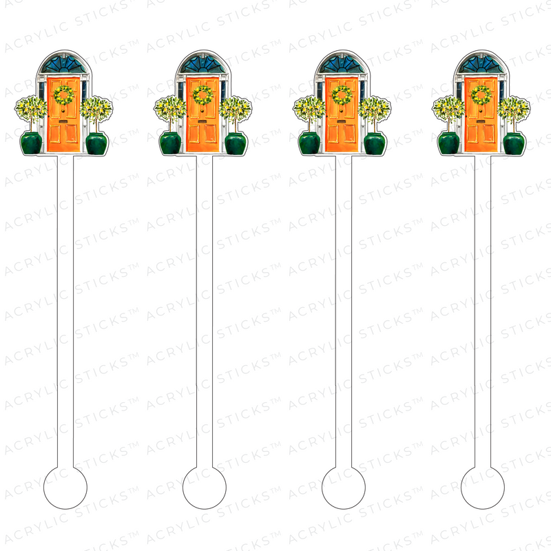 WELCOME HOME CITRUS DOOR ACRYLIC STIR STICKS
