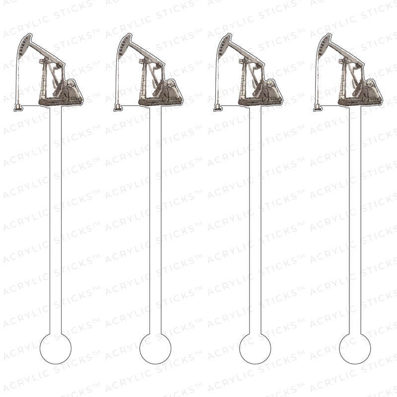 OIL RIG ACRYLIC STIR STICKS