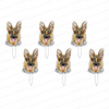 GERMAN SHEPARD ACRYLIC PARTY PIK STICKS