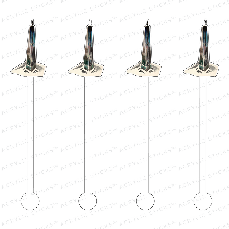 ONE WORLD TRADE ACRYLIC STIR STICKS