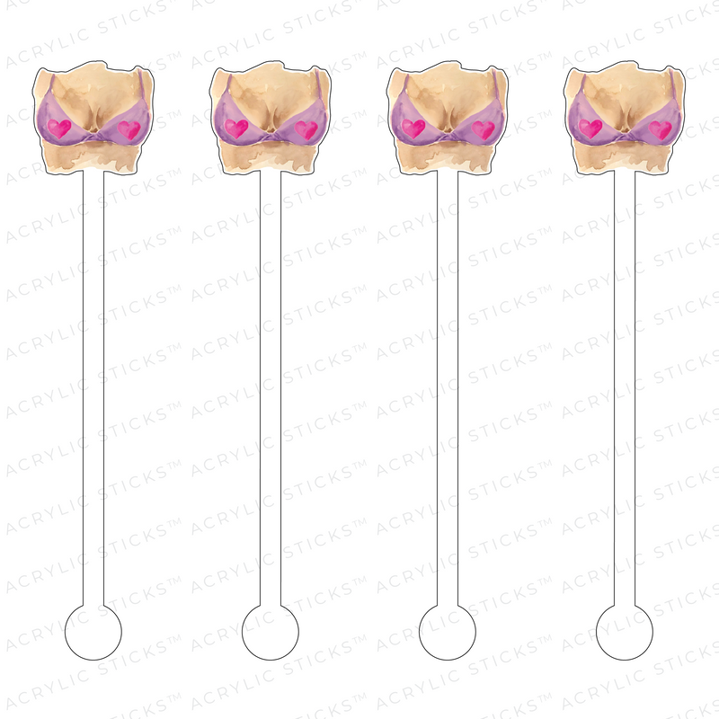 SAVE THE TA TA'S ACRYLIC STIR STICKS