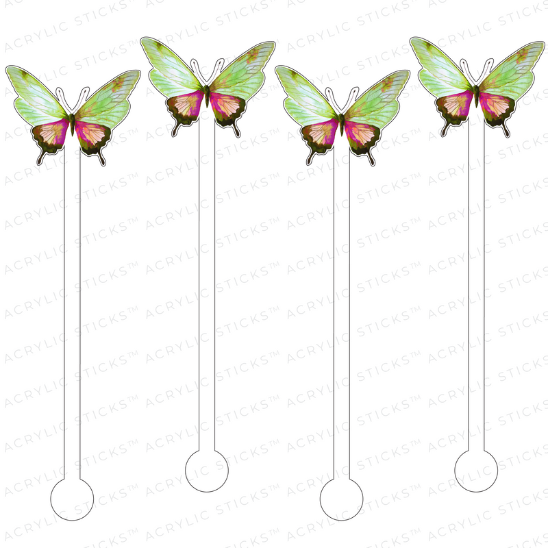 MADISON BUTTERFLY ACRYLIC STIR STICKS