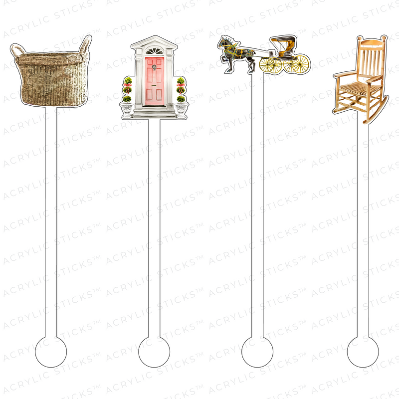 SOUTH CAROLINA LIVING ACRYLIC STIR STICKS COMBO