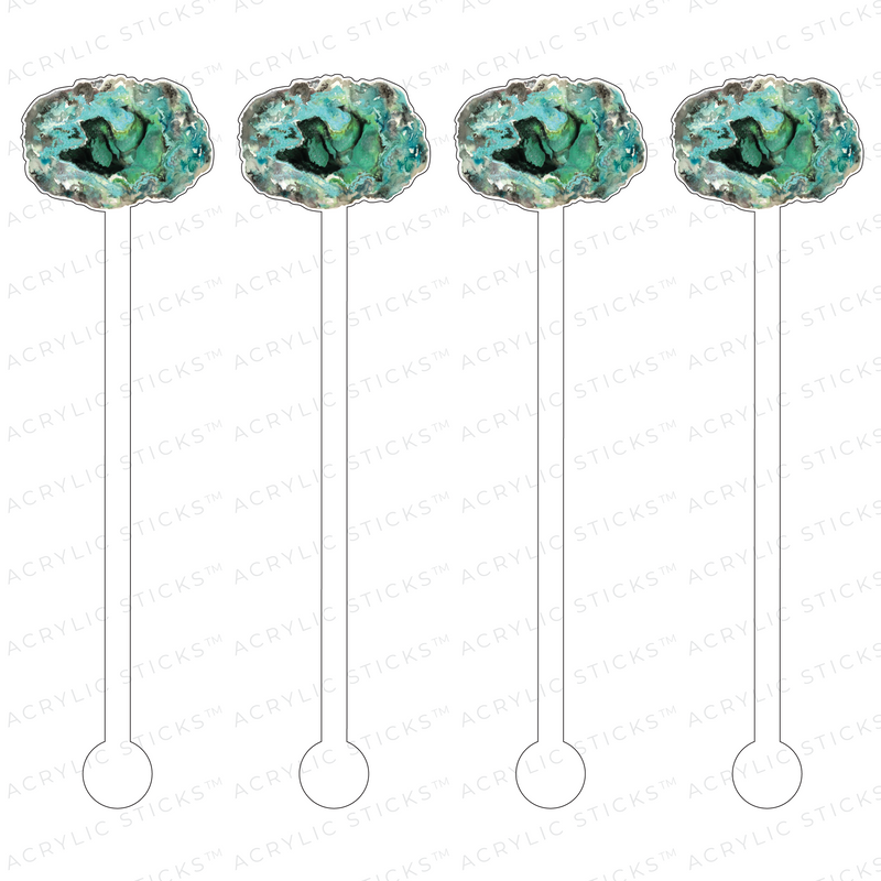MALACHITE ACRYLIC STIR STICKS