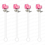 STYLIST CHAIR ACRYLIC STIR STICKS