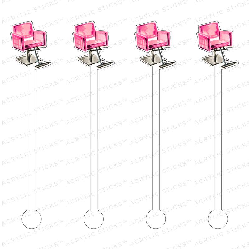 STYLIST CHAIR ACRYLIC STIR STICKS