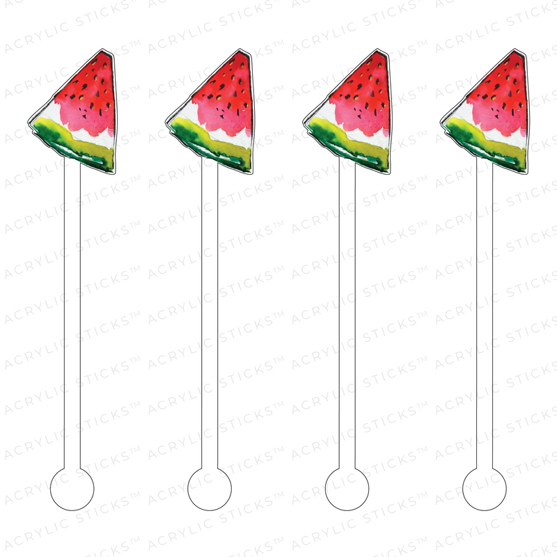 WATERMELON SLICE ACRYLIC STIR STICKS