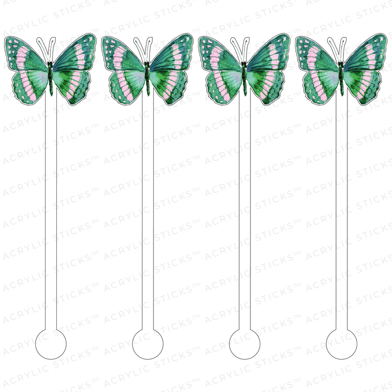 ANJELICA BUTTERFLY ACRYLIC STIR STICKS