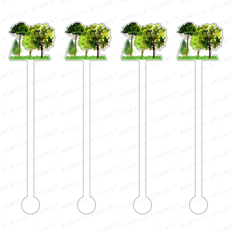 OAK TREES NO. 2 ACRYLIC STIR STICKS