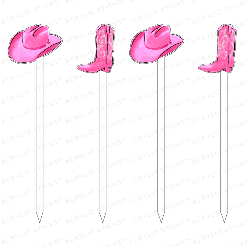 TEXAS COWGIRLING ACRYLIC SKEWER COMBO