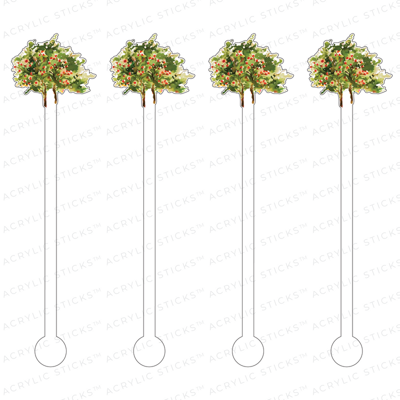 APPLE TREE ACRYLIC STIR STICKS
