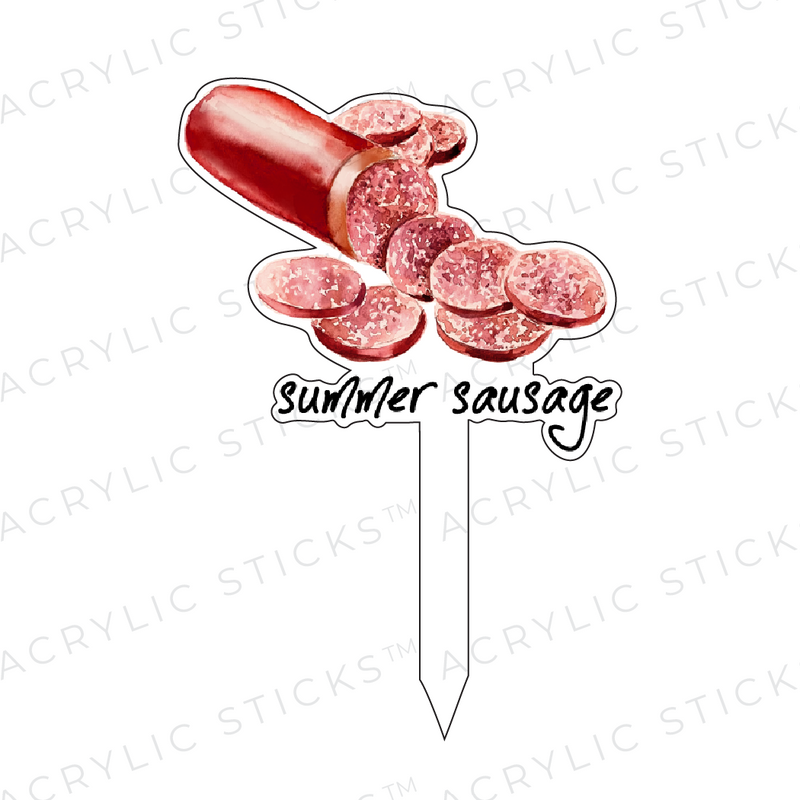SUMMER SAUSAGE ACRYLIC CHARCUTERIE STICK
