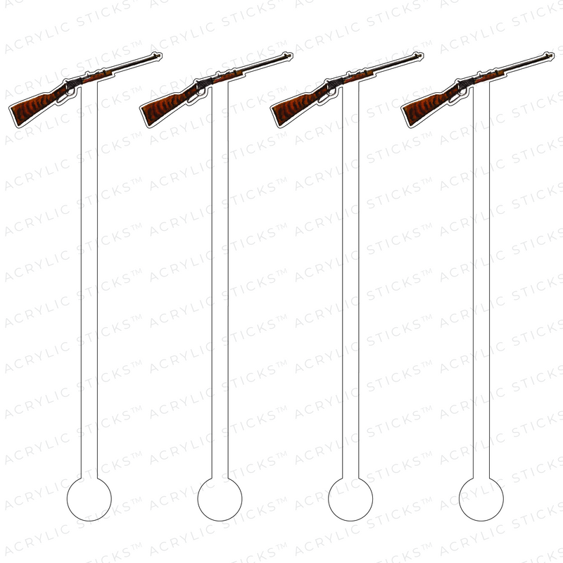 RIFLE ACRYLIC STIR STICKS