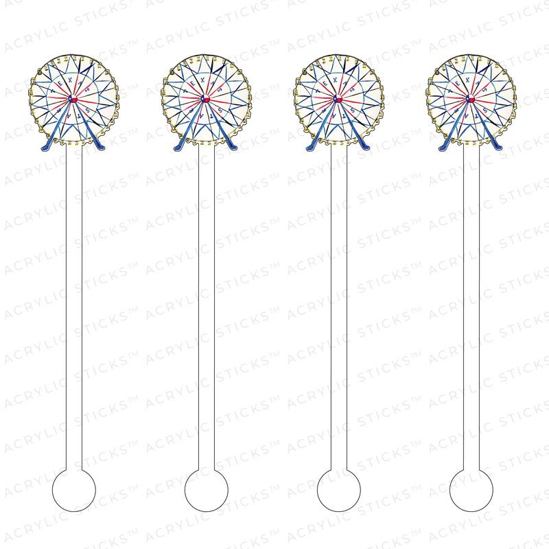 TEXAS STAR AT THE TEXAS STATE FAIR ACRYLIC STIR STICKS