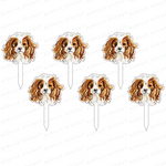 KING CHARLES CAVALIER ACRYLIC PARTY PIK STICKS
