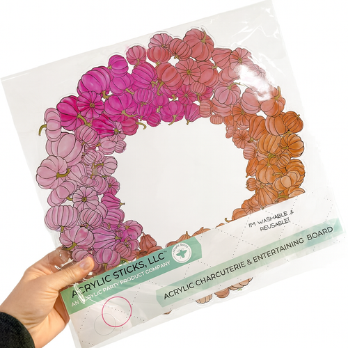 OMBRE WREATH GOURD ACRYLIC CHARCUTERIE BOARD