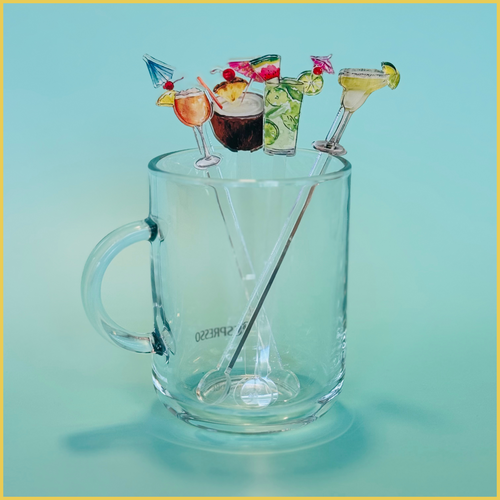 COCKTAILS ACRYLIC STIR STICKS COMBO