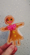 GINGERBREAD GIRL ACRYLIC ORNAMENT