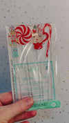 CHRISTMAS PEPPERMINT ACRYLIC STIR STICKS COMBO