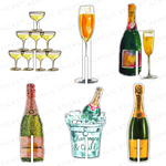 LOVER OF BUBBLES ACRYLIC DRINK CLIP COMBO