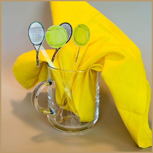 TENNIS ACRYLIC STIR STICKS COMBO