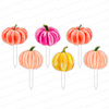 A GROUP OF GOURDS ACRYLIC PARTY PIK STICKS COMBO