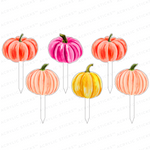 A GROUP OF GOURDS ACRYLIC PARTY PIK STICKS COMBO
