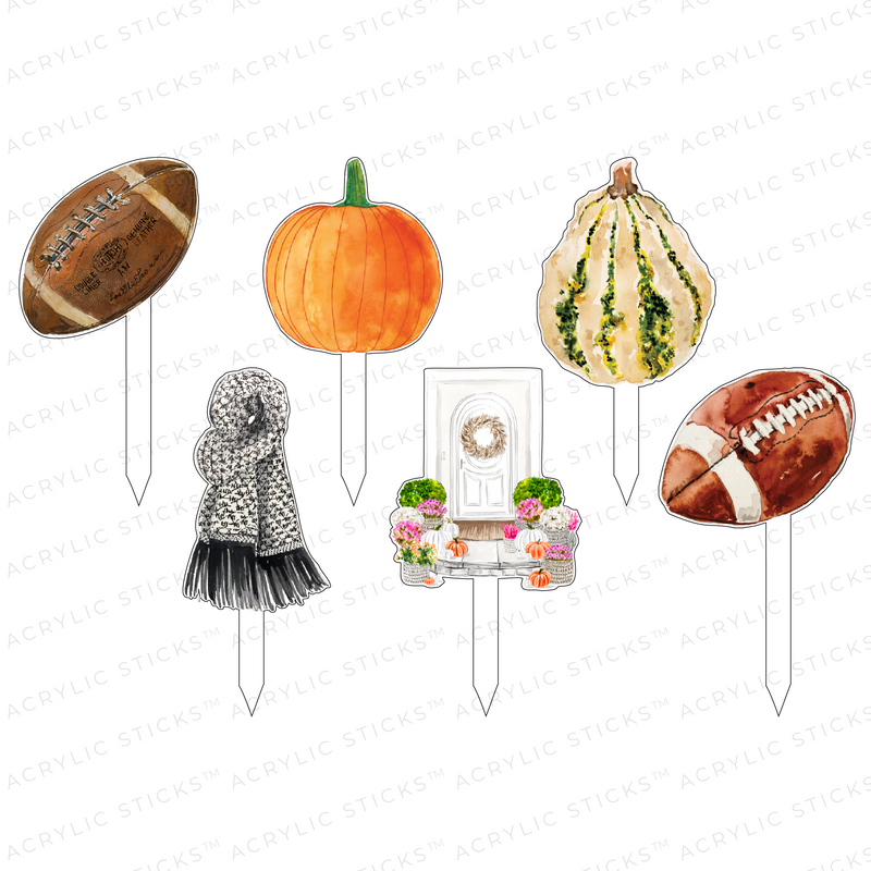 FALL EVENINGS ACRYLIC PARTY PIK STICKS COMBO