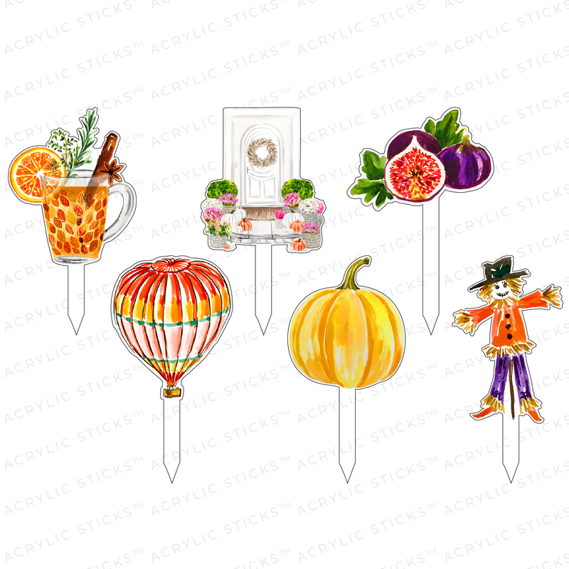 FALL FESTIVAL ACRYLIC PARTY PIK STICKS COMBO