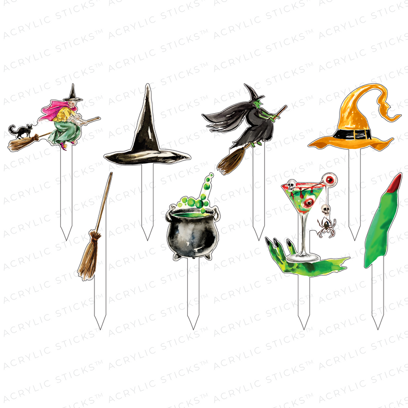 WITCH-Y ACRYLIC PARTY PIK STICKS COMBO