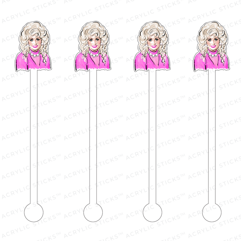 DOLLY ACRYLIC STIR STICKS