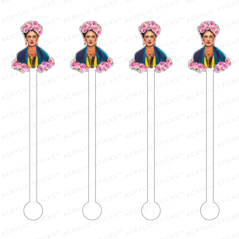 FRIDA KAHLO ACRYLIC STIR STICKS