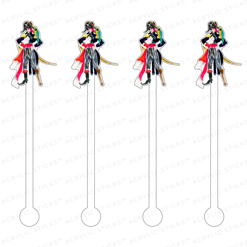 PIRATE ACRYLIC STIR STICKS