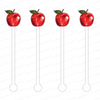 APPLE ACRYLIC STIR STICKS