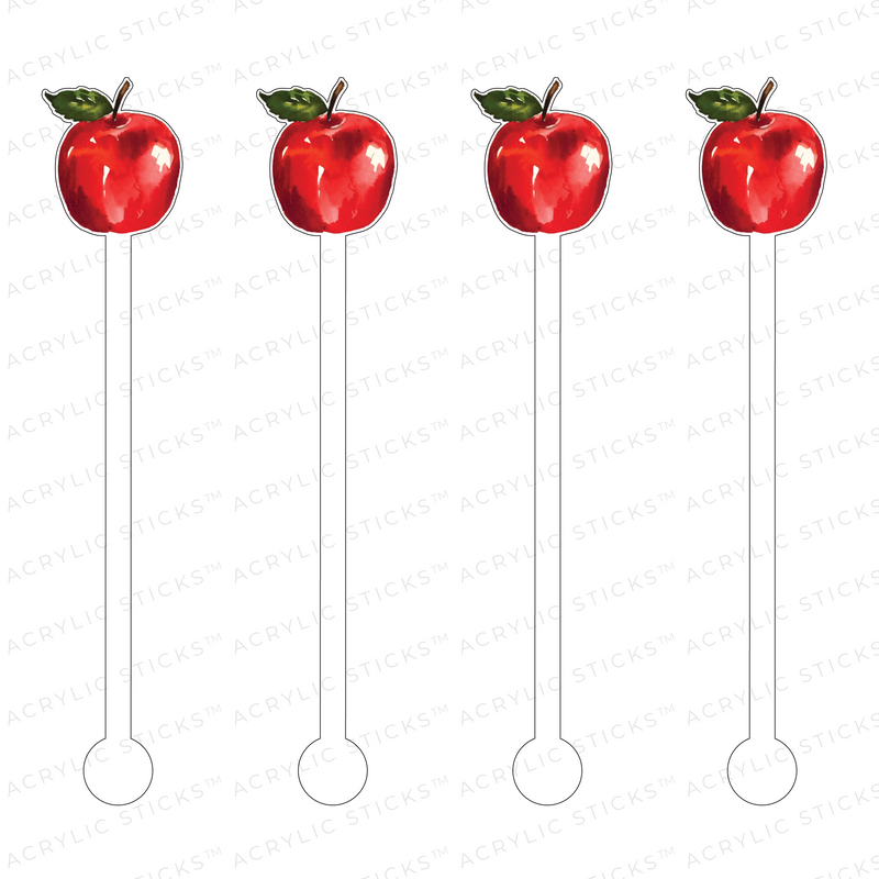 APPLE ACRYLIC STIR STICKS