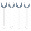 POWDER BLUE ANGEL WINGS ACRYLIC STIR STICKS