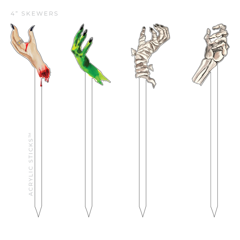 HALLOWEEN HANDS ACRYLIC SKEWER COMBO