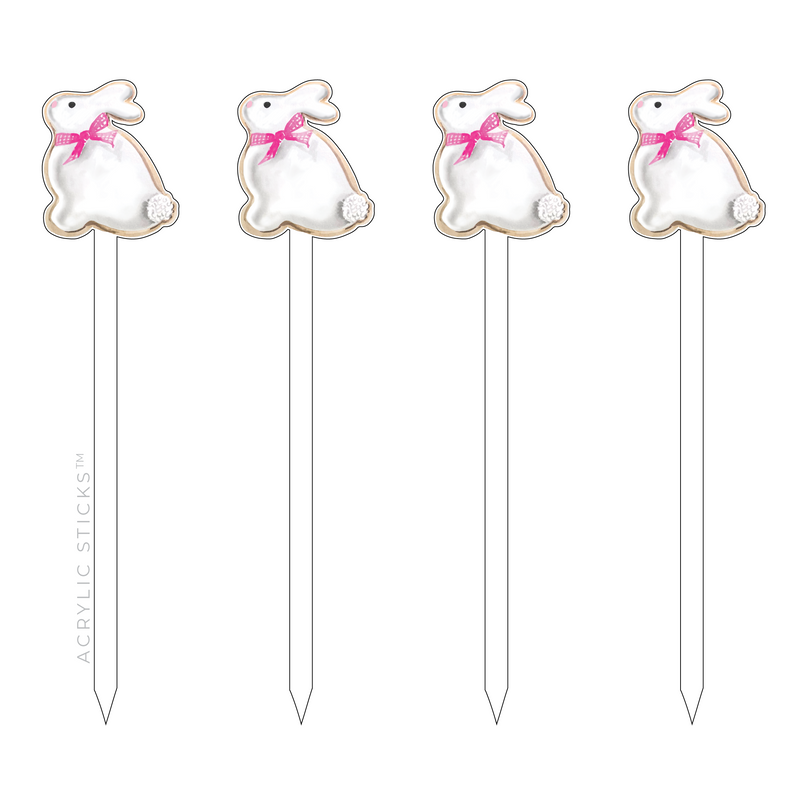 LITTLE BUNNY FOO FOO SUGAR COOKIE ACRYLIC SKEWERS