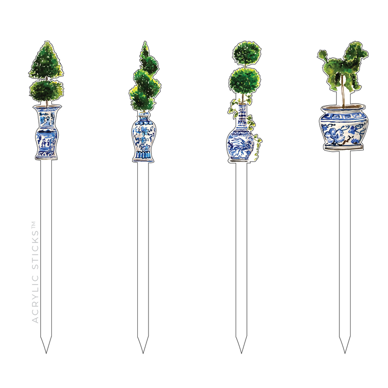 LET'S TALK TOPIARIES ACRYLIC SKEWER COMBO