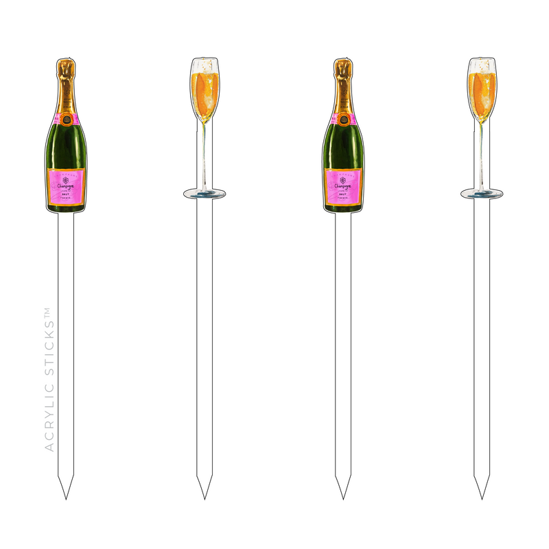 CHAMPAGNE TOAST ACRYLIC SKEWER COMBO