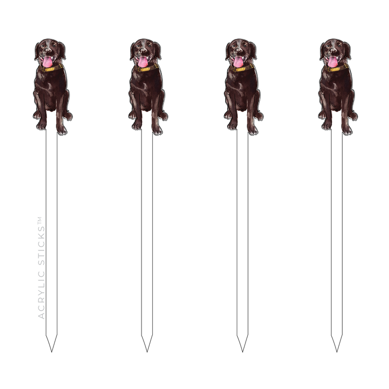 BROWN LAB ACRYLIC SKEWERS