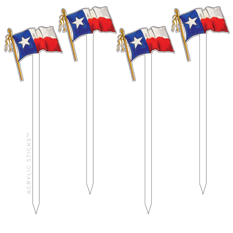 TEXAS FLAG ACRYLIC SKEWERS