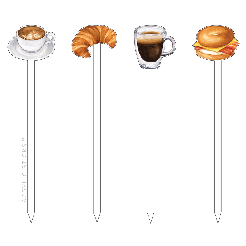 CAFFEINE & CARBS ACRYLIC SKEWER COMBO