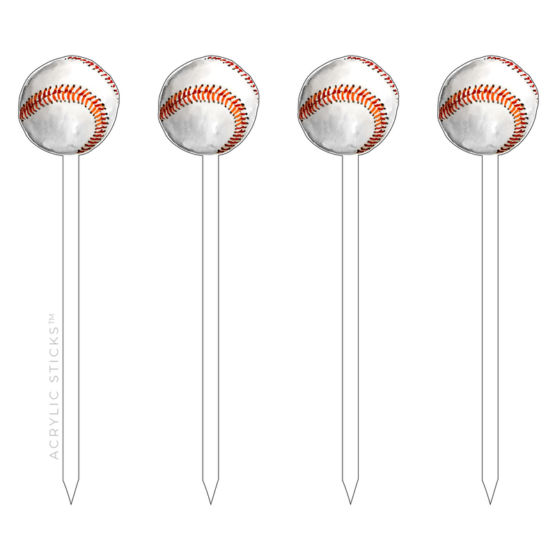BASEBALL ACRYLIC SKEWERS