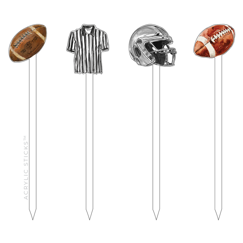 FOOTBALL FANATIC ACRYLIC SKEWER COMBO