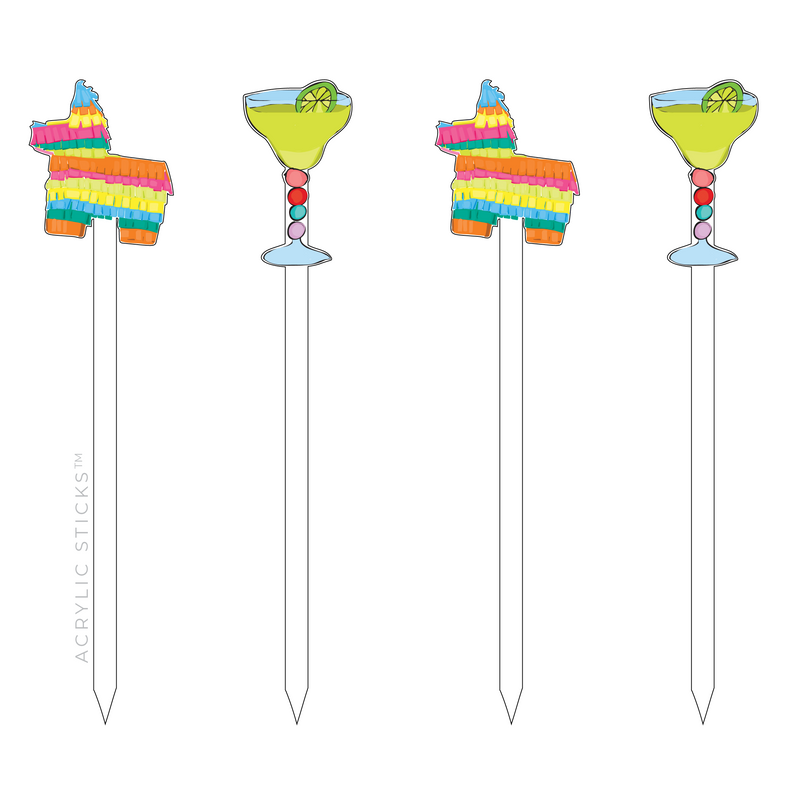 AS X SWEET CAROLINE DESIGNS LET'S FIESTA ACRYLIC SKEWER COMBO